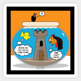 Fishbowl Halloween Castle Magnet